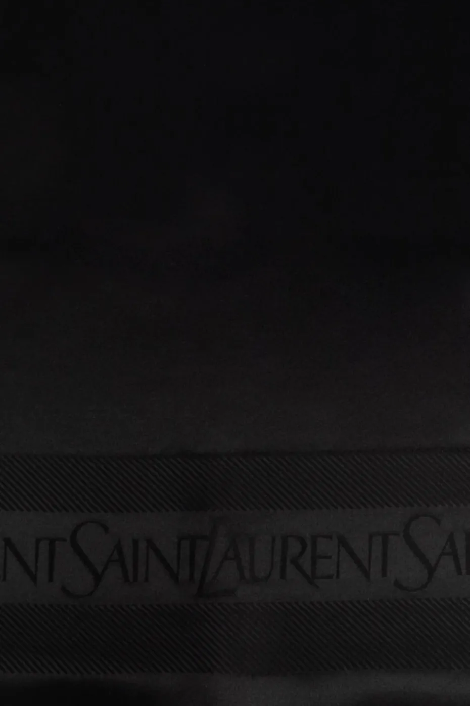 Saint Laurent BLACK Silk scarf