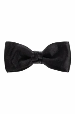 Saint Laurent BLACK Silk bow tie