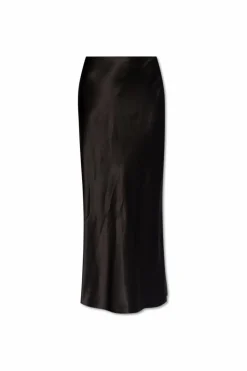 Saint Laurent BLACK Silk skirt