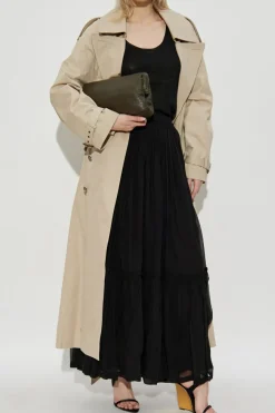 Saint Laurent BLACK Silk skirt
