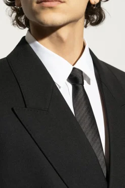 Saint Laurent BLACK Silk tie