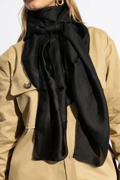 Saint Laurent BLACK Silk scarf