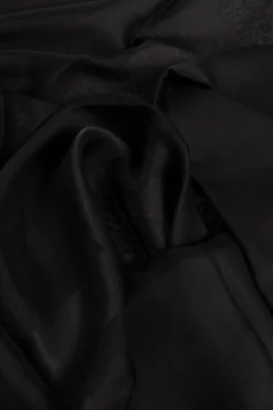 Saint Laurent BLACK Silk scarf