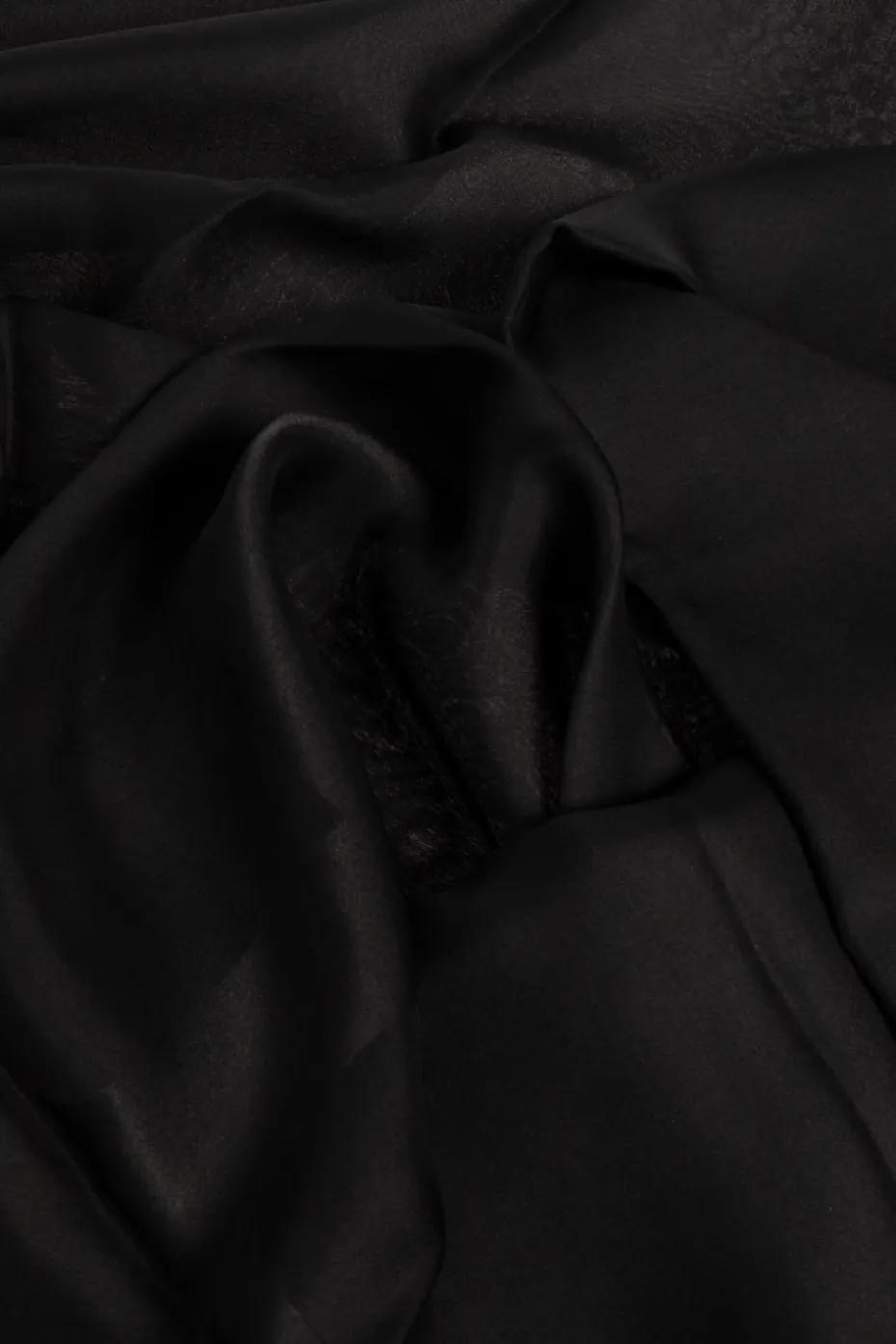 Saint Laurent BLACK Silk scarf