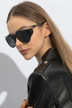 Saint Laurent BLACK ‘SL M137 Amelia’ Sunglasses