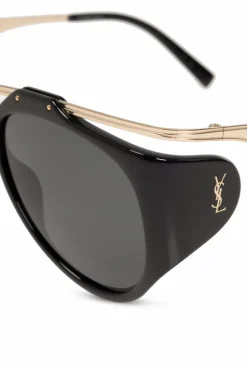 Saint Laurent BLACK ‘SL M137 Amelia’ Sunglasses