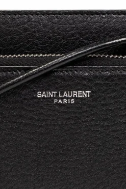 Saint Laurent BLACK Strapped wallet