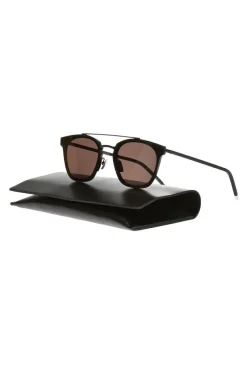 Saint Laurent BLACK Sunglasses with a logo