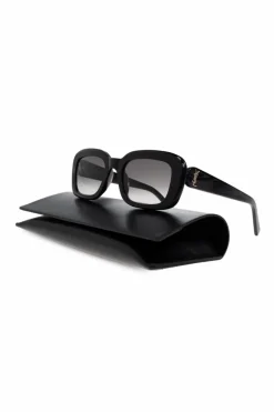 Saint Laurent BLACK Sunglasses SL M130