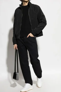 Saint Laurent BLACK Sweatshirt with embroidered logo