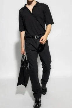 Saint Laurent BLACK Tapered leg jeans
