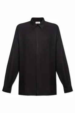 Saint Laurent BLACK Textured shirt