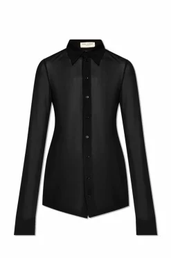 Saint Laurent BLACK Transparent Shirt