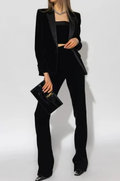 Saint Laurent BLACK Velvet blazer