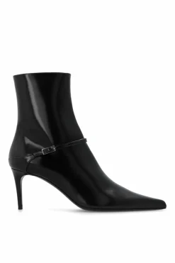 Saint Laurent BLACK ‘Vendome’ heeled ankle boots