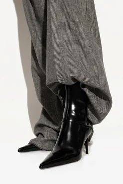 Saint Laurent BLACK ‘Vendome’ heeled ankle boots