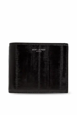 Saint Laurent BLACK Wallet with logo