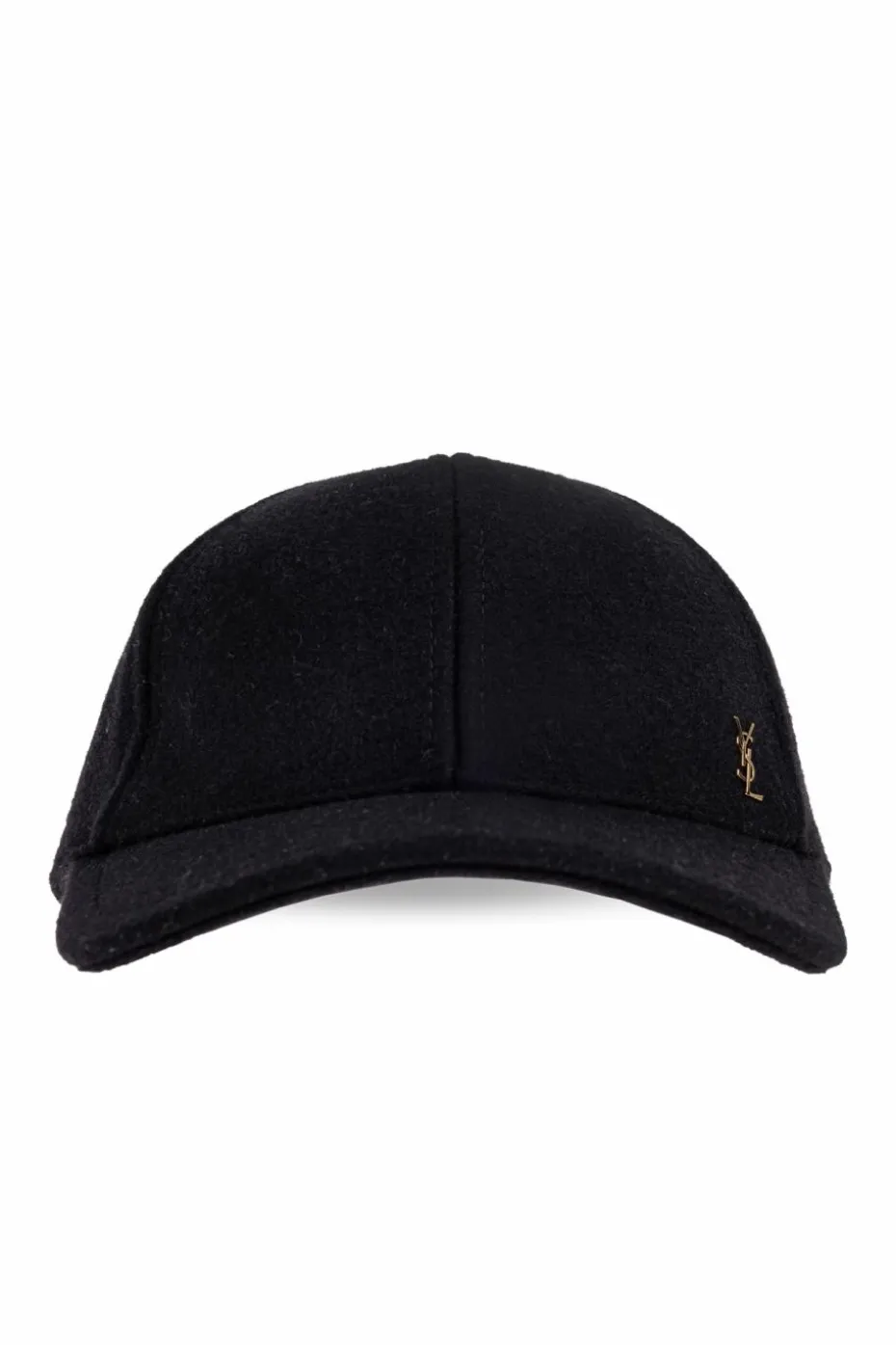 Saint Laurent BLACK Wool cap with visor
