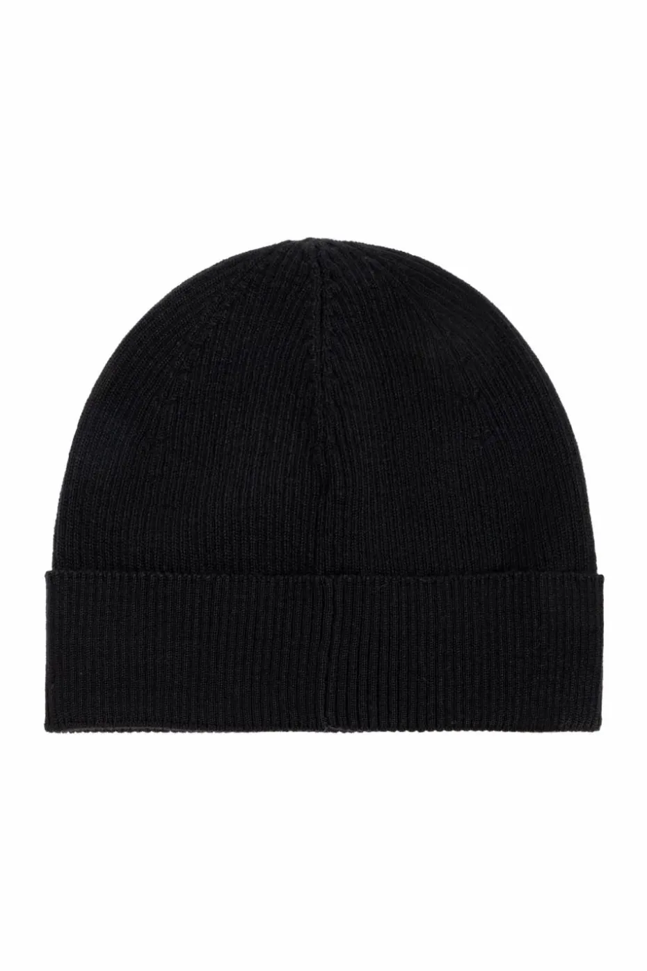 Saint Laurent BLACK Wool beanie with logo patch