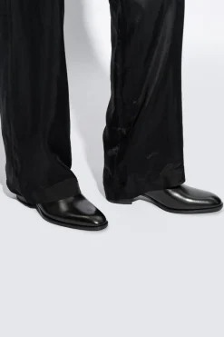 Saint Laurent BLACK ‘Wyatt’ heeled Chelsea boots