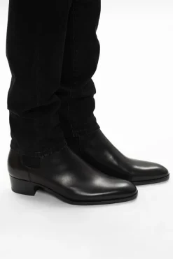 Saint Laurent BLACK 'Wyatt' Chelsea boots