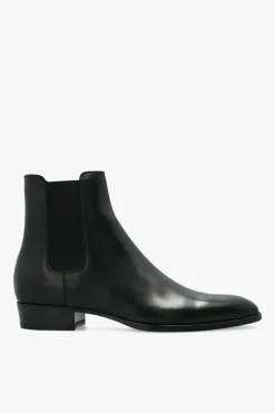 Saint Laurent BLACK ‘Wyatt’ Chelsea boots