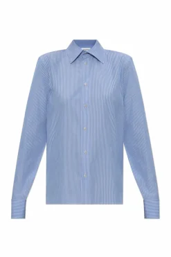 Saint Laurent BLUE Shirt with striped pattern