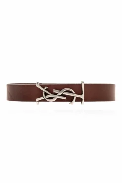 Saint Laurent BROWN Bracelet with logo