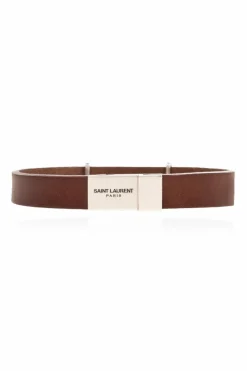 Saint Laurent BROWN Bracelet with logo