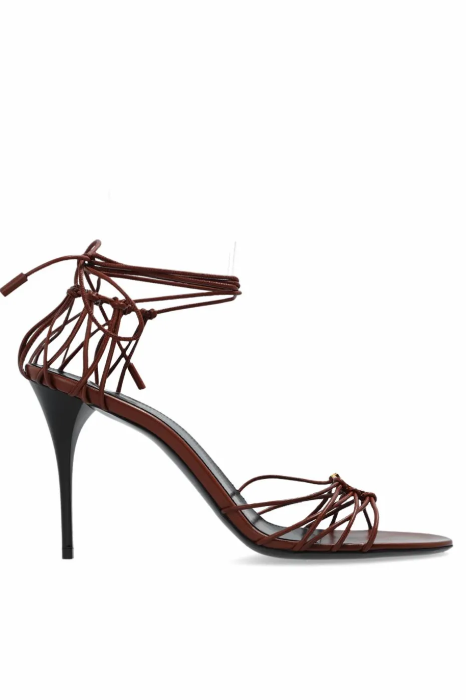 Saint Laurent BROWN Heeled Sandals 'Babylone'