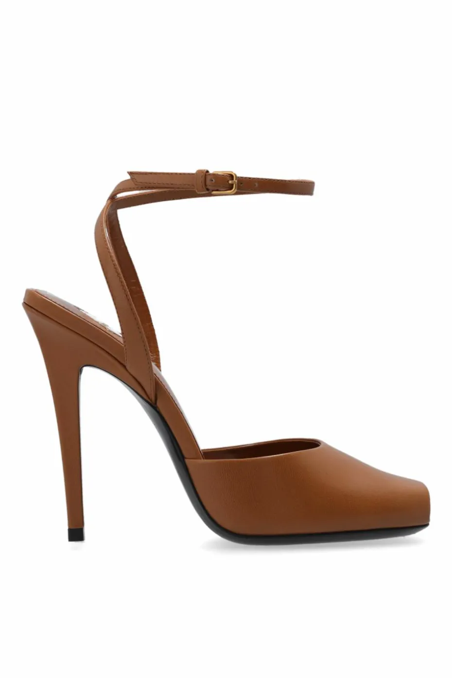 Saint Laurent BROWN Heeled sandals ‘La Scandale’