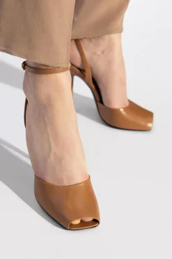 Saint Laurent BROWN Heeled sandals ‘La Scandale’