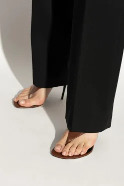 Saint Laurent BROWN Heeled sandals `Sand`
