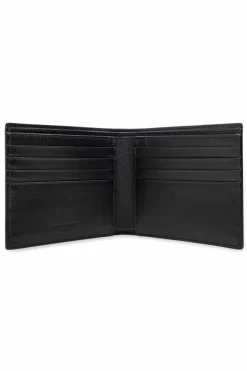Saint Laurent BROWN Leather wallet with animal motif