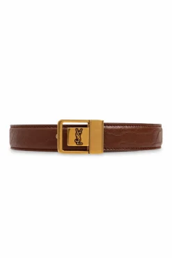 Saint Laurent BROWN Leather belt