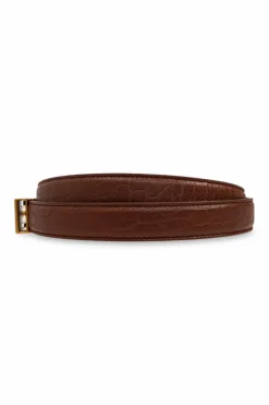 Saint Laurent BROWN Leather belt