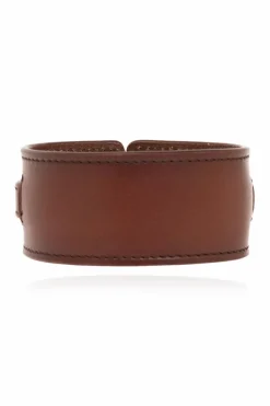 Saint Laurent BROWN Leather bracelet