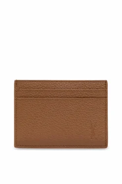 Saint Laurent BROWN Leather card case