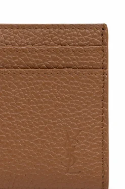 Saint Laurent BROWN Leather card case