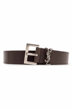 Saint Laurent BROWN Leather belt
