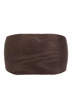 Saint Laurent BROWN Set: hat, headband and choker