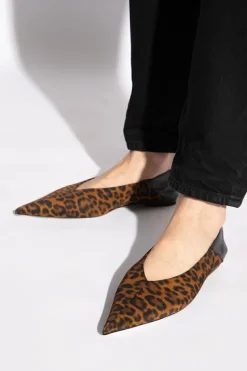 Saint Laurent BROWN Shoes with leopard print