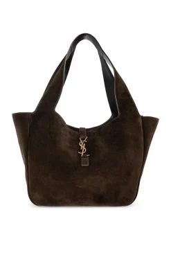Saint Laurent BROWN Shopper bag "LE 5 a 7 BEA"