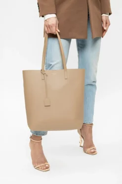 Saint Laurent BROWN Shopper bag with logo