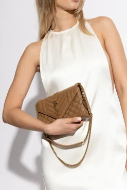 Saint Laurent BROWN Shoulder Bag Envelope