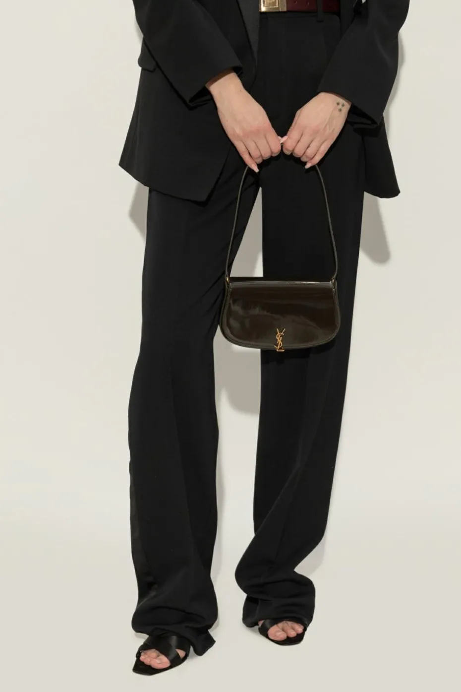 Saint Laurent BROWN Shoulder bag Voltaire Mini