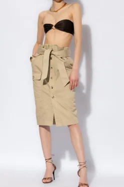 Saint Laurent BROWN Silk top