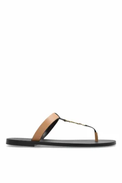 Saint Laurent BROWN Slides Masoil Vintage