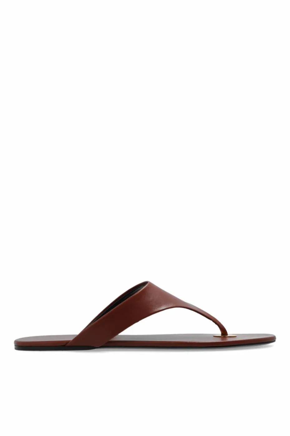 Saint Laurent BROWN Slides with logo