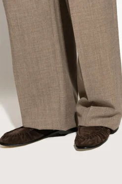 Saint Laurent BROWN Suede "loafers" shoes